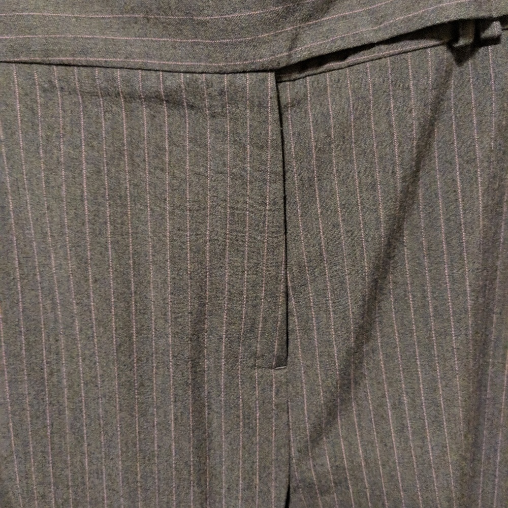 Lane Bryant Grey/Pink pinstripe Dress Pants Sz 28